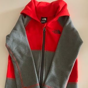 Toddler boy North Face fleece jacket.